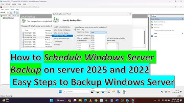 How to Schedule Windows Server Backup on server 2025 and 2022 | Easy Steps to Backup Windows Server