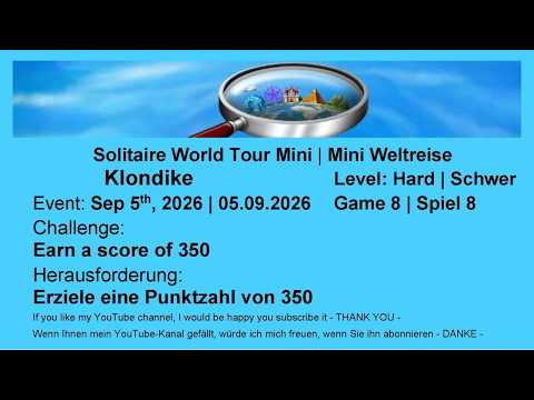 World Tour Mini - Klondike #8 Hard | Sep 5th, 2026