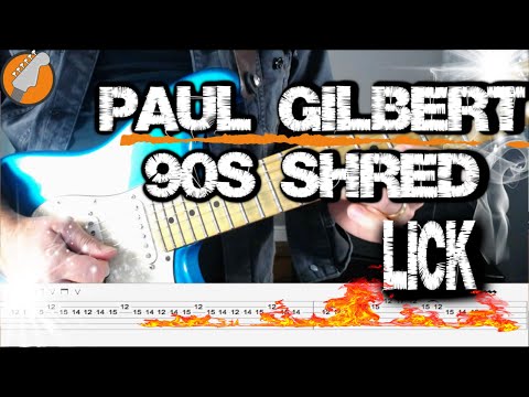 Shred Guitar Lick (Paul Gilbert Picking Lick with Tabs!)