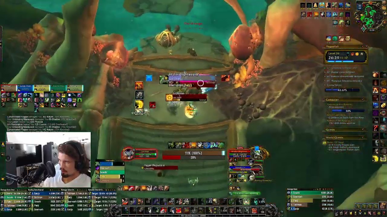 Necrolord Prot warrior 26 Plaguefall (For, Enr, Exp, Enc)