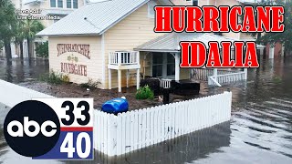 Flooding in Steinhatchie Florida from Hurricane Idalia