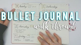 BULLET JOURNAL WALK-THROUGH | How to use your bullet journal | Sam Granger