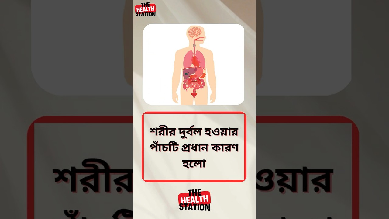 ⁣শরীর দুর্বল হওয়ার ৫টি প্রধান কারণ #shorts #youtubeshorts #healthstation  #banglahealthtips