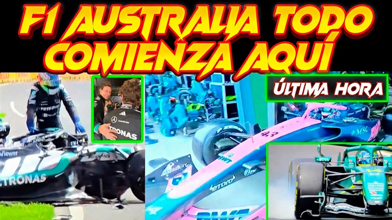 F1 AUSTRALIA KIMI LA LIA Y TOTO LE APOYA, COLAPINTO Y ALPINE F1, AMR26 MEJORA SEGUNDOS, CHECO FELIZ