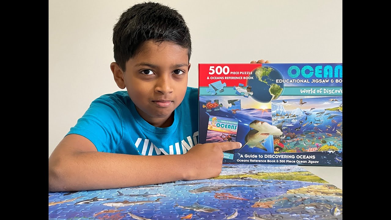 500 Piece Oceans Educational Jigsaw Puzzle in 5 Minute | Leo Binu