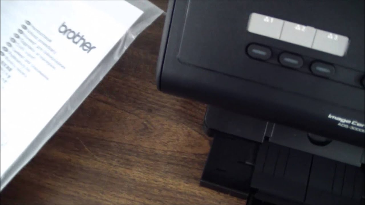 Brother ImageCenter ADS 3000N Scanning & Shortcuts YouTube