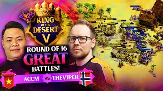 TheViper vs ACCM King of the Desert 5 INSANE SERIES Round of 16 #ageofempires2