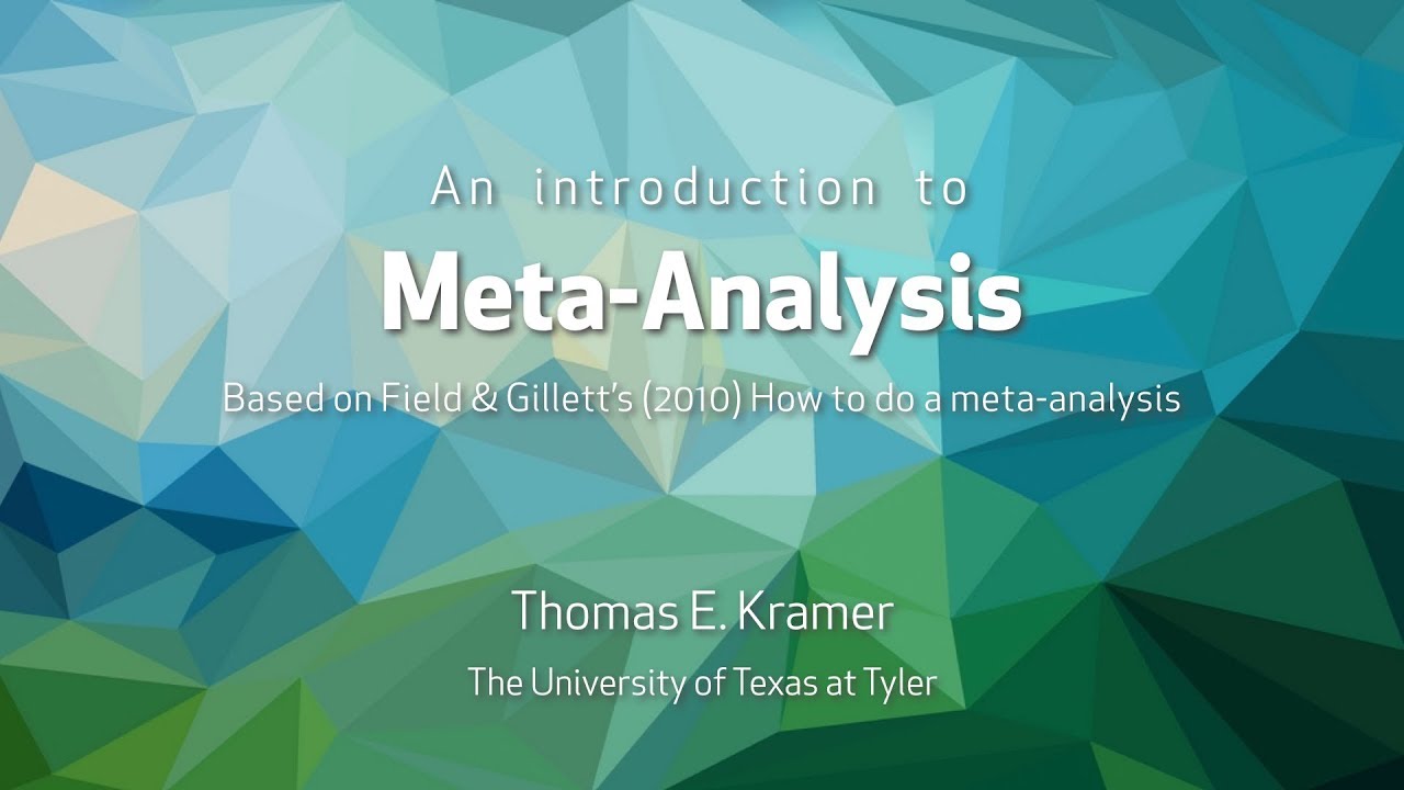 How Do You Organize A Meta-Analysis?