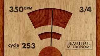 350 BPM 3/4 Wood Metronome HD