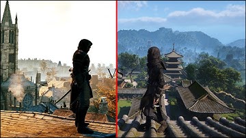 AC Unity Vs AC Shadows - Combat Stealth Parkour & Gameplay Comparison
