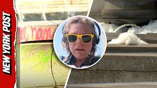 Suspect Charged After DC WWII Memorial Vandalized With Red Graffiti Bubble Soap