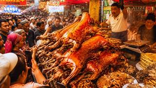 Inside China’s Hidden Frontier Market | INSANE Roast Lamb & Xinjiang Food Feast