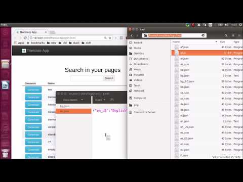 JavaScript Translation files with Translate App