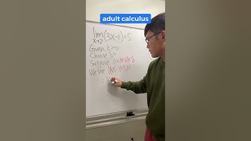 Baby calculus vs adult calculus