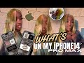 WHATS ON MY IPHONE 14 PRO MAX |PINK AND CHEETAH | Beauteous Benita|