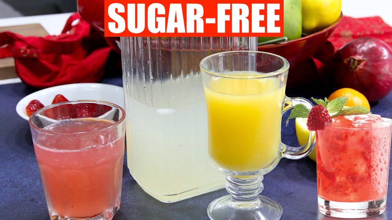 Sugar-Free Keto Lemonade +  Holiday Cocktails Strawberry Pink Lemonade Video Recipe Bhavna