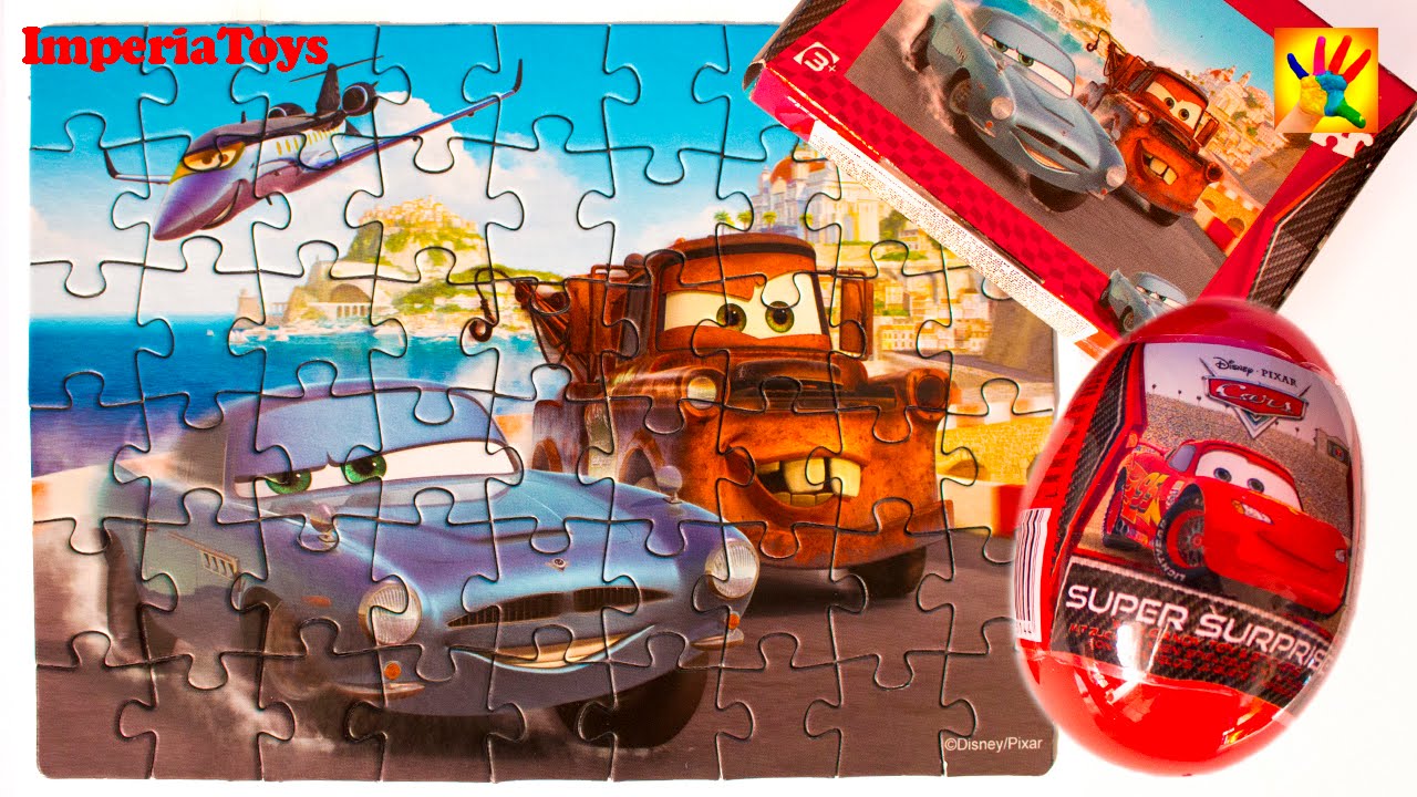 Disney Pixar Cars Surprise Egg - Puzzle Cars 2 Kinder Surprise Disney ...