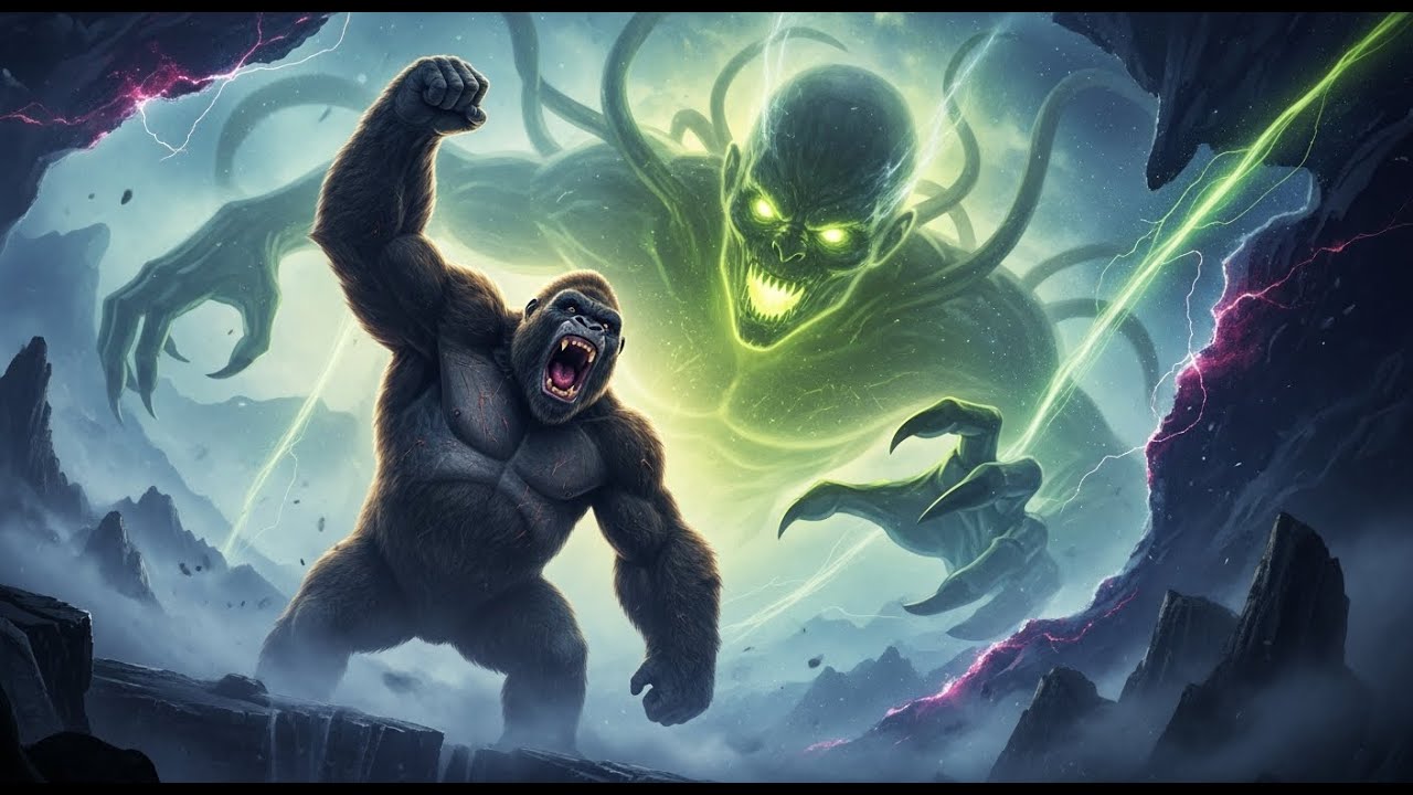 The Epic Showdown: King Kong and the Ghostly Giant Interdimensional Being Unveiled