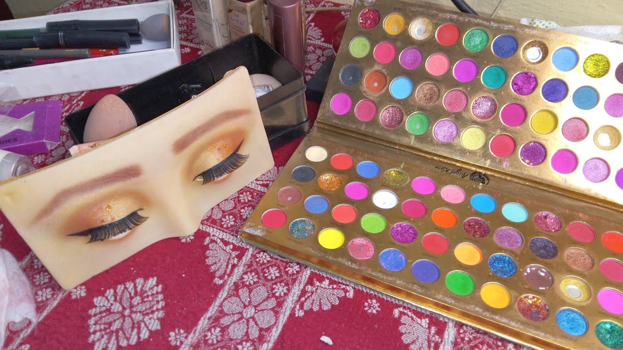 Easy and trending golden glitter eye makeup tutorial | winged linner hack |