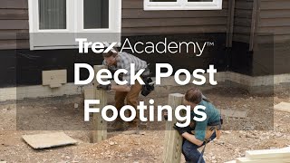 How to Install Deck Post Footings | Trex Academy