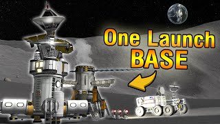 Building a Mining Base in ONE Launch!  KSP