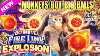 🔥 NEW Ultimate Fire Link Explosion 💥 Monkeys Dropped Huge Balls For Big Bonus Win Slot Machine #slot