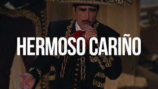 Video thumbnail of "HERMOSO CARIÑO - Vicente Fernández (LETRA)"