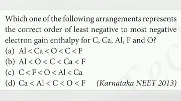 Which one of the following arrangements represents the correct order of least negative to most