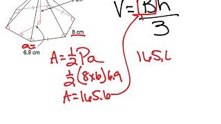 Quiz 2 Vol H hexagonal pyramid solution