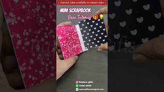 Famous Mini Scrapbook Base Tutorial 🎁| Anniversary Photo Album Base Making Tutorial 💡 Wealth