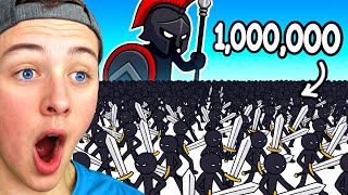 Reacting to 1,000,000 Soldiers vs STRONGEST Stick Figure