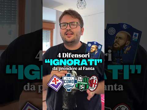 Video 4 DIFENSORI DA PRENDERE AL FANTACALCIO