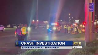 Bicyclist seriously injured in Springfield crash involving a vehicle Friday night