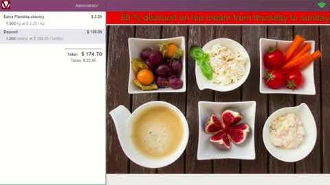 Pos Customer Screen.