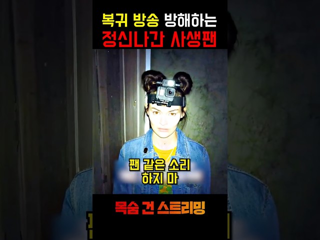 흉가 체험 도중 난입한 팬을 죽여버린 스트리머 ㄷㄷ