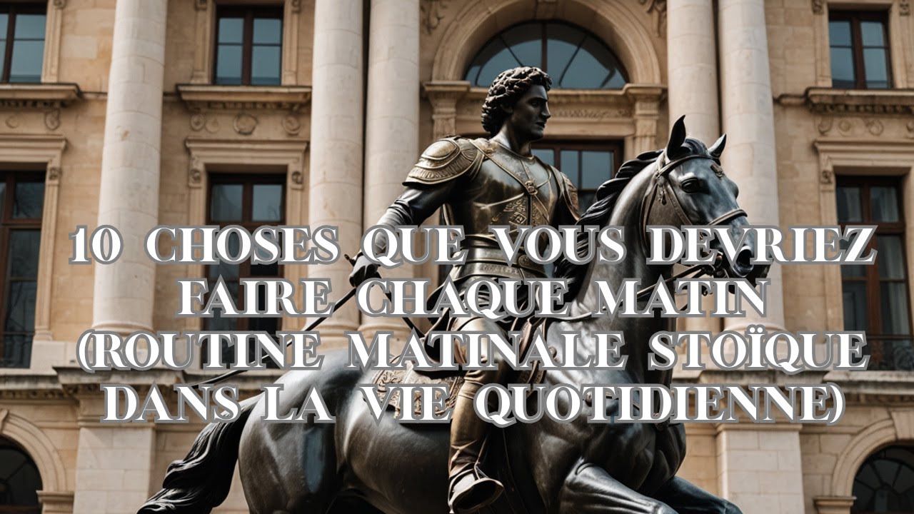 10 choses que vous devriez faire chaque MATIN ROUTINE MATINALE STOÏQUE ...