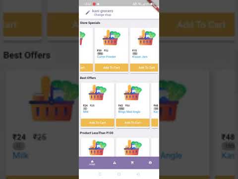 Pik N Grocers || Client App || Grocery Stores Connect Mobile App || Flutter & Firebase & google maps