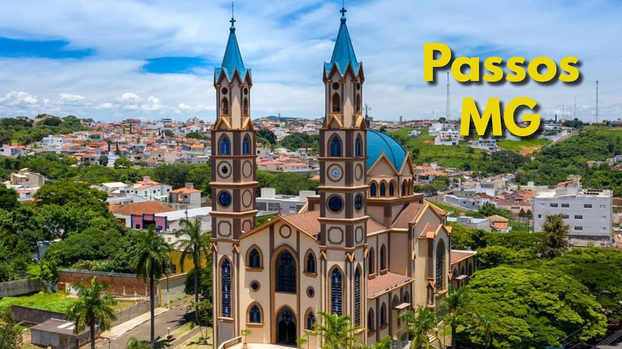 Passos/MG - Construções históricas e restaurantes a margem do Rio Grande