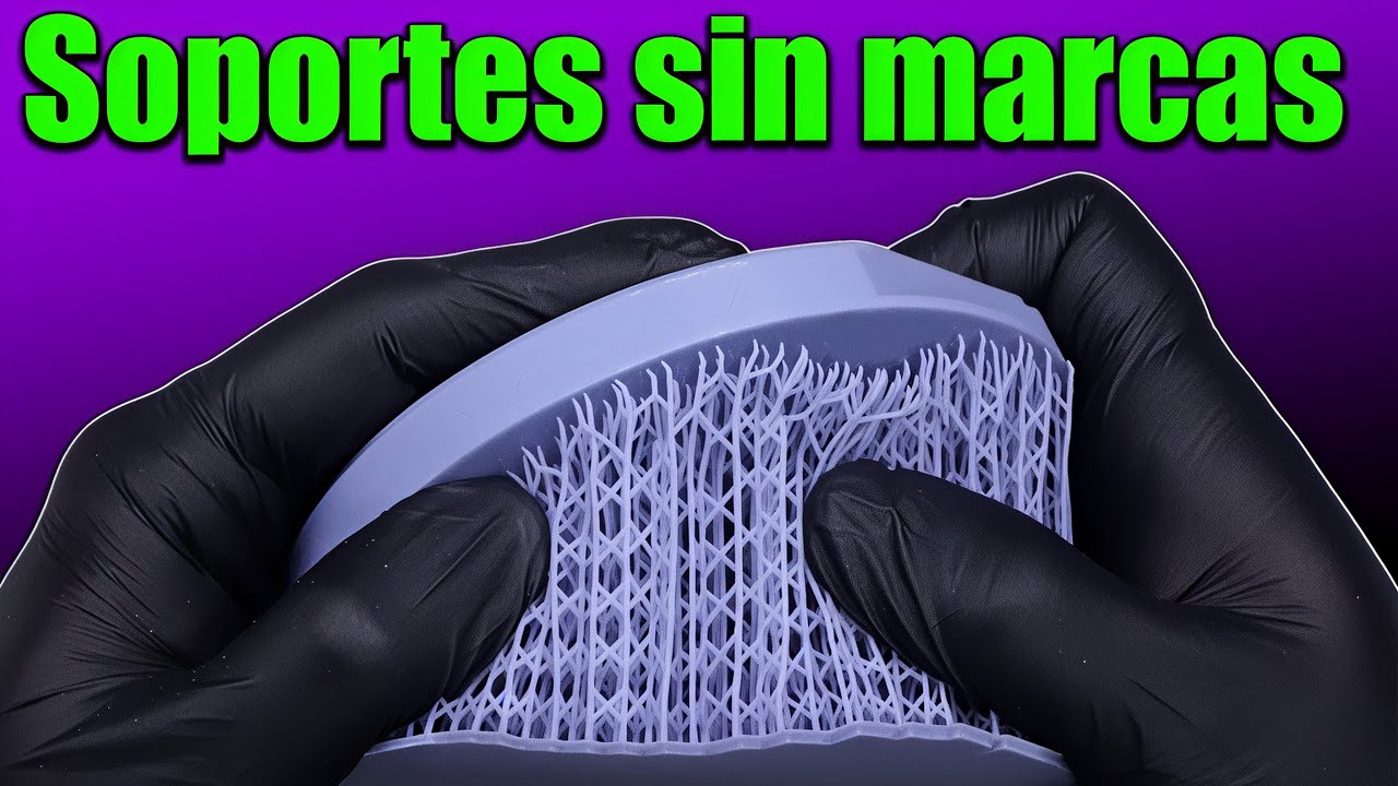 Micro soportes sin marcas en impresiones 3d de resina