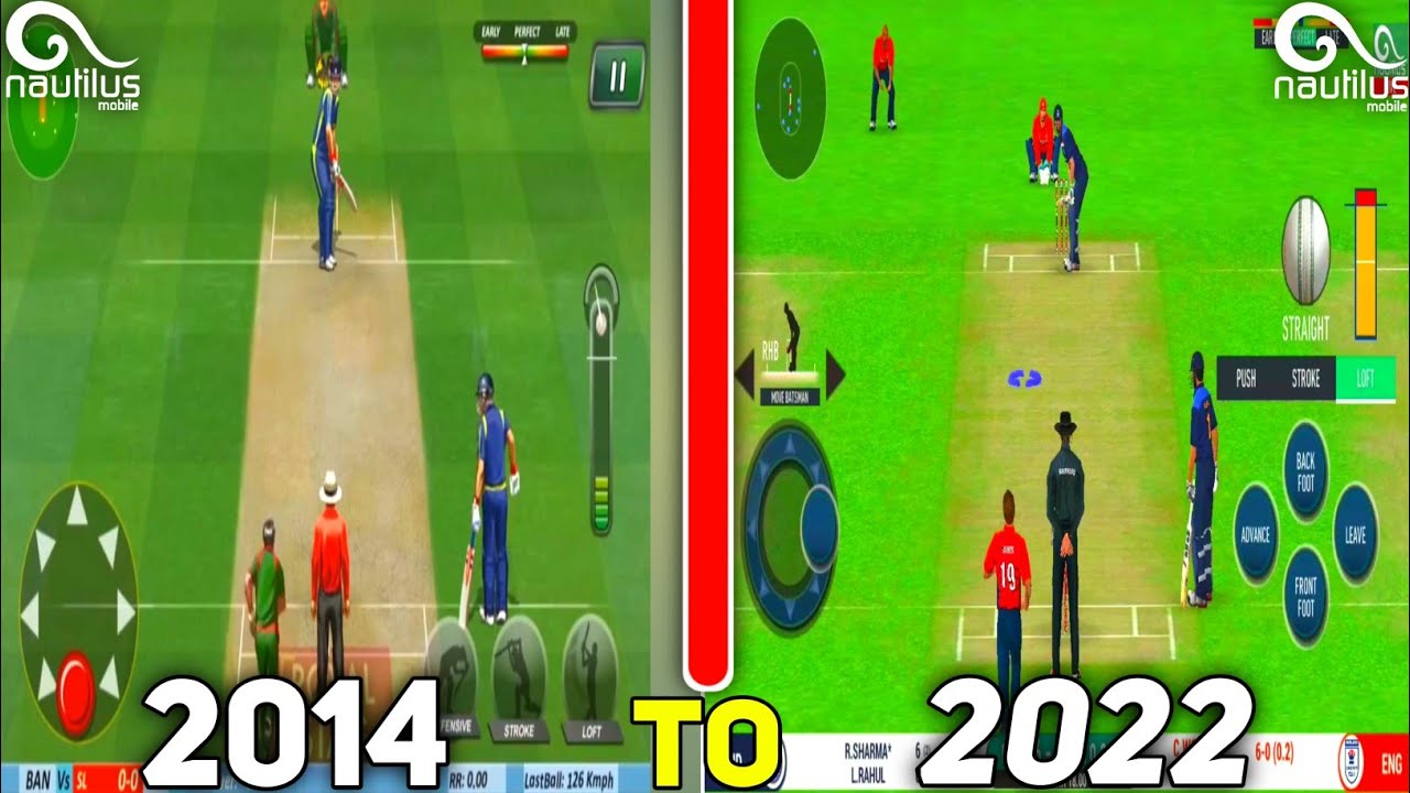 Evolution Of Real Cricket Android Games (2014-2022)