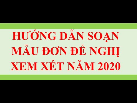 #1 MẪU ĐƠN ĐỀ NGHỊ XEM XÉT NĂM 2020 Mới Nhất