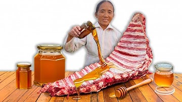 Bà Tân Vlog - Lần Đầu Làm Tảng Sườn Bò Khổng Lồ Sốt Mật Ong Đãi Cả Làng