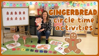 Toddler and Preschool Gingerbread Man Circle Time Activities
