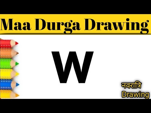 Maa Durga Drawing | How To Draw Maa Durga Step By Step