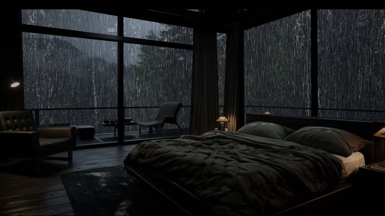 Beat Insomnia with Heavy Rain at the Window | White Noise for ...