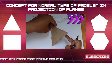 Concept for Normal type of problems in Projection of planes