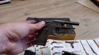 Макет Пистолета Walther PPK, PP (Waffen-SS, 1929 год Германия) Denix 1277. Обзор, как разобрать.