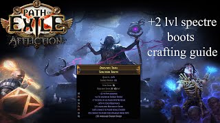 PoE 3.23 (Affliction) - Crafting guide for 2 spectre boots PoE 3.23 (Affliction) - Crafting guide for 2 spectre boots