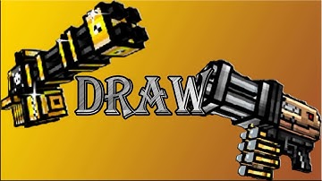 Pixel Gun 3D Automatic Peacemaker VS Minigun Pistol