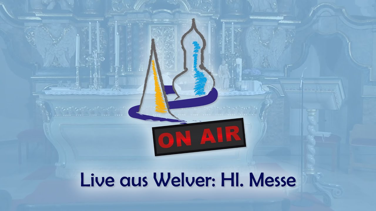 INFO: Ab sofort findet die Liveübertragung jeden zweiten Sonntag statt.

++ Sie möchten das ehrenamtliche Technikteam unterstützen? ++
Konto der Pfarrei St. Maria Welver
Stichwort: Technikteam
DE 77 4146 0116 4400 0993 00